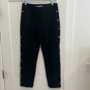 Veronica Beard Black Pants with Silver Button Accents. In excellent condition.